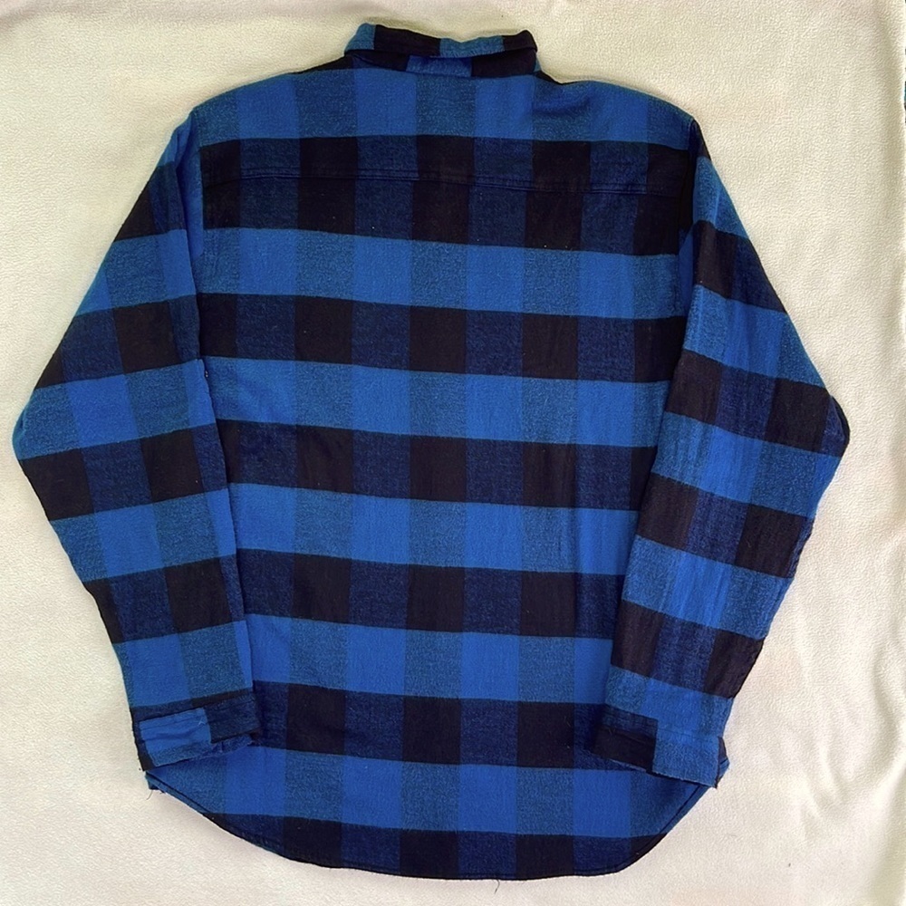 Burnside Button-Up Julian Hard Cider Flannel Plaid size XL Limited Edition - Picture 7 of 8